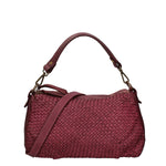Novella Borsa a spalla da donna Vera pelle 7800-BORDO Gave Lux