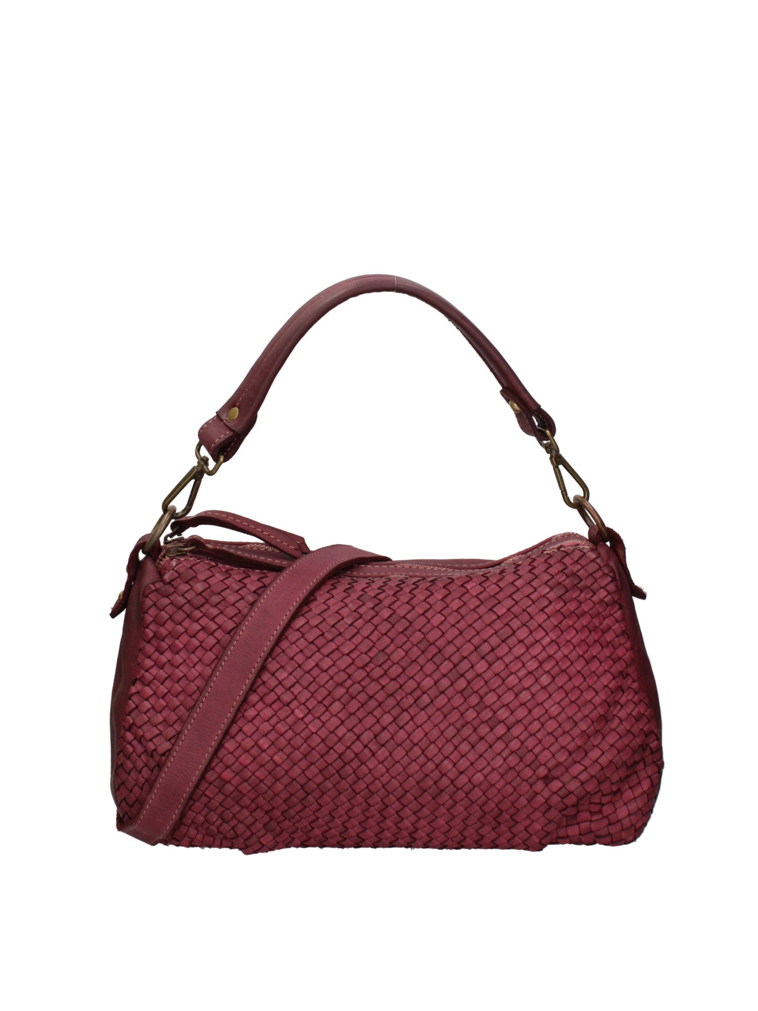Novella Borsa a spalla da donna Vera pelle 7800-BORDO Gave Lux