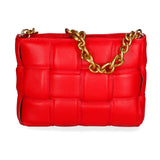 Agostina Borsa a mano da donna Vera pelle 04691-D58 ROSSO FERRARI Gave Lux