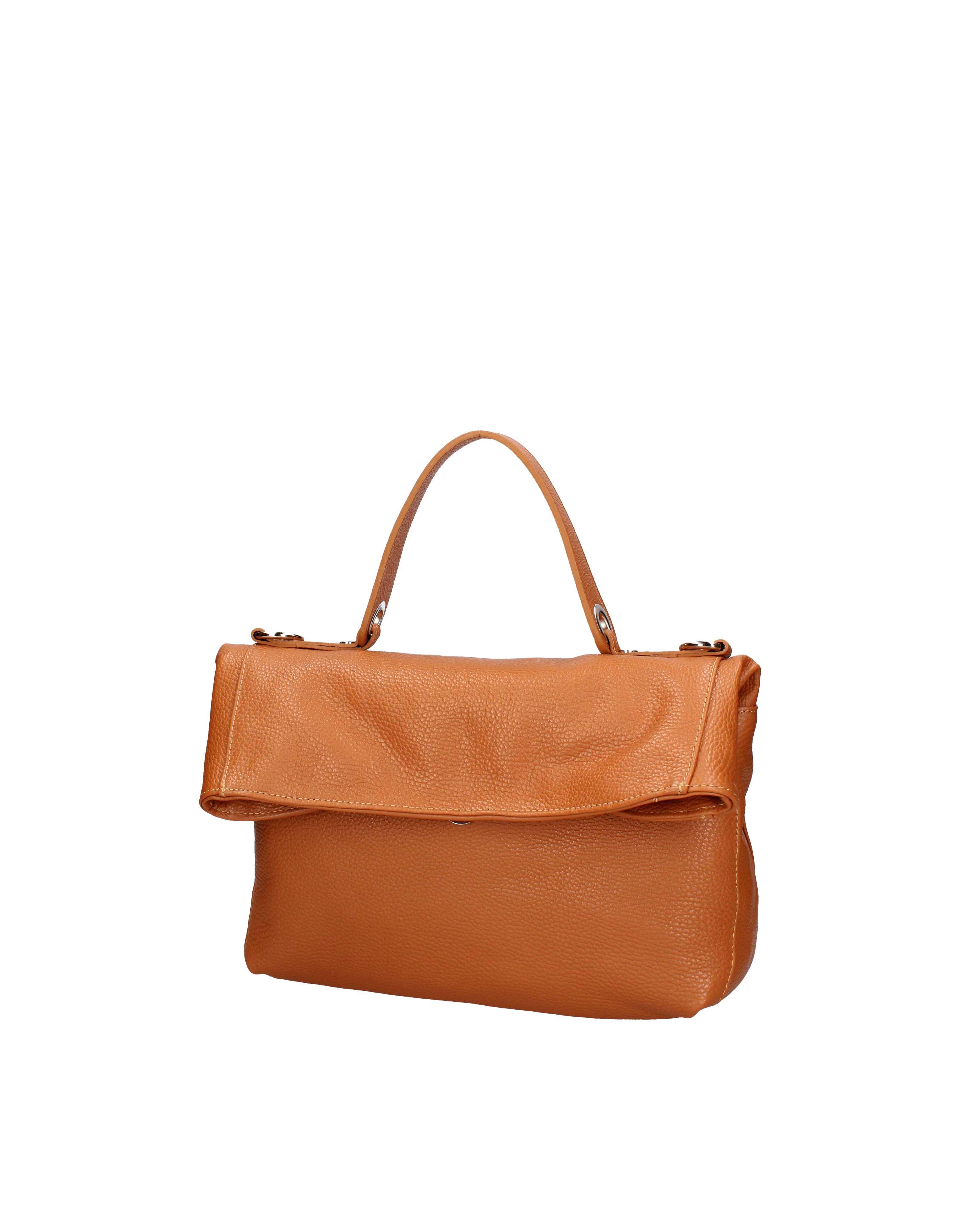 Borsa a spalla da donna Vera pelle 07159-D44 CUOIO Viola Castellani