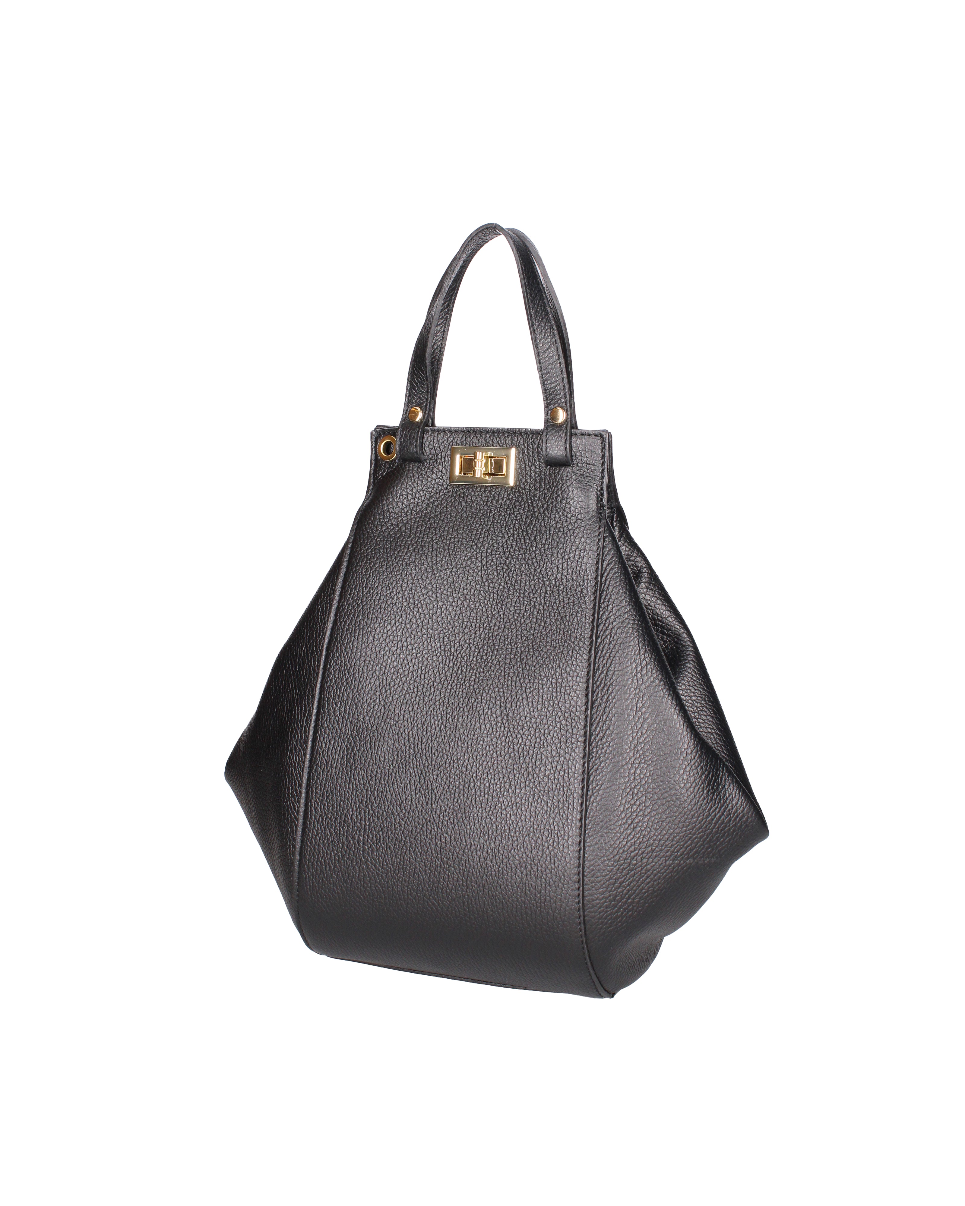 Lindsey Borsa a mano da donna 100% vera pelle 07162-D28 NERO Viola Castellani