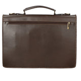 Dafne Borsa da lavoro unisex Vera pelle 7004-T.MORO Gave Lux