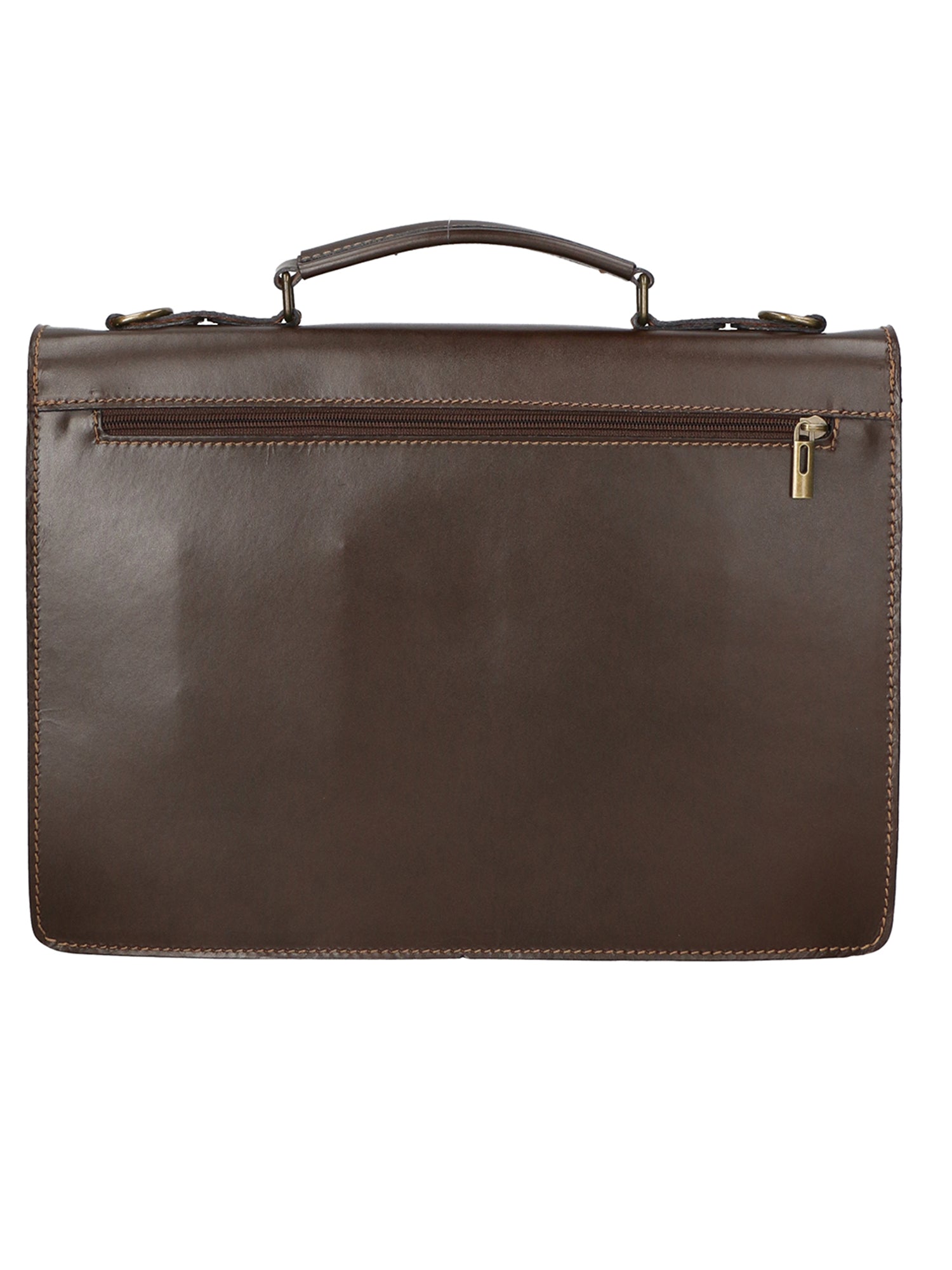 Dafne Borsa da lavoro unisex Vera pelle 7004-T.MORO Gave Lux
