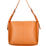 Borsa a spalla da donna Misto pelle e tessuto 07157-D44 CUOIO Roberta Rossi