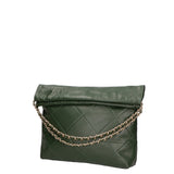 Violante Borsa a spalla donna Vera pelle 06897-S14 VERDE SCURO Gave Lux