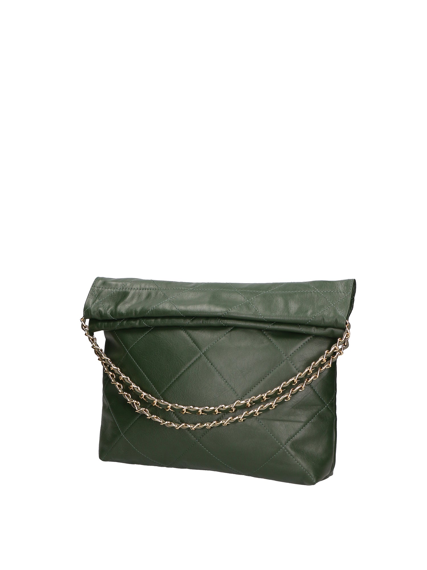 Violante Borsa a spalla donna Vera pelle 06897-S14 VERDE SCURO Gave Lux