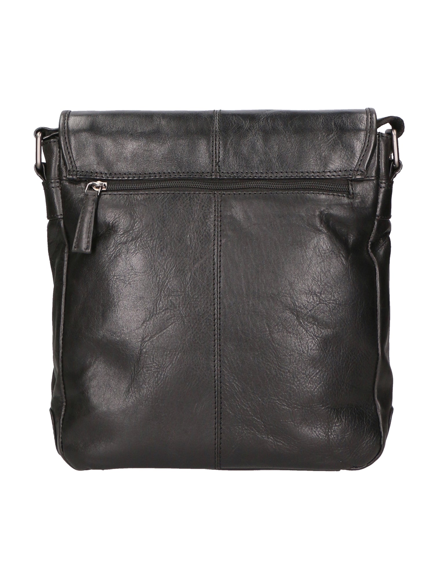 Borsa a tracolla unisex vera pelle 100% pelle SN5861547-BLACK Santini Firenze