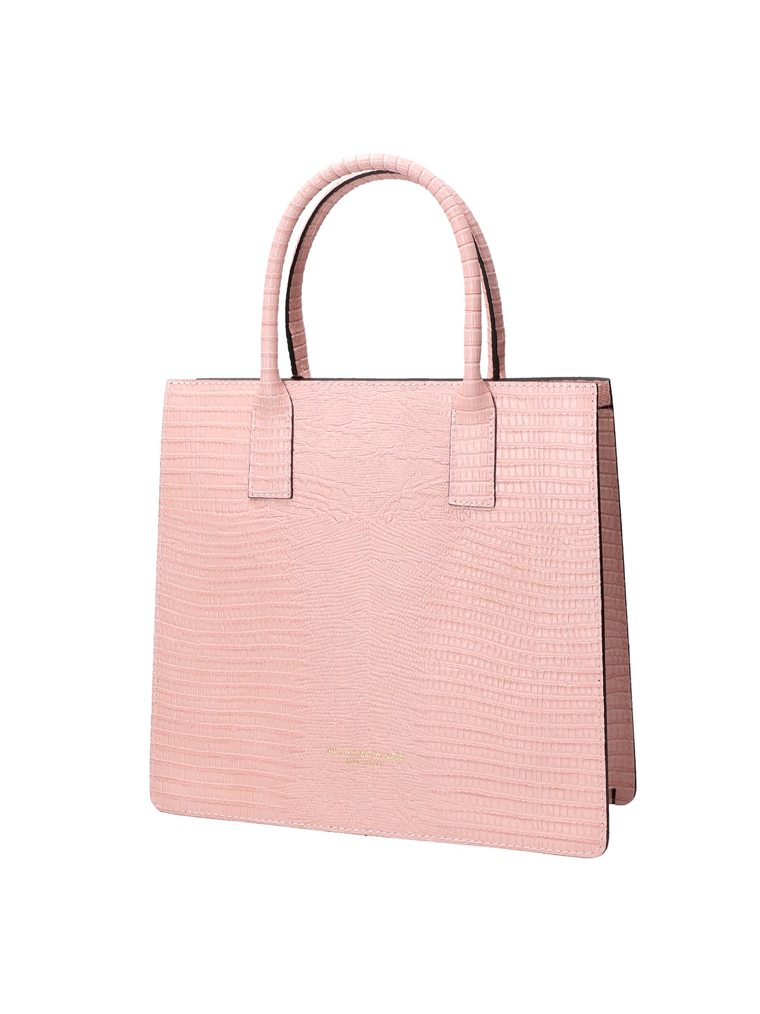 Giulia Borsa a mano da donna Vera pelle effetto cocco 468W-LU13 ROSA BABY Viola Castellani