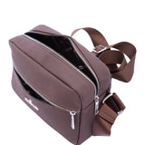 Marsupio da uomo in poliestere Casual BC1097-CAFFE' B Cavalli