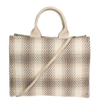 Alicia Borsa a spalla da donna Cotone e pelle 05086-05 TAUPE CHIARO Gave Lux