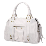 Elara Borsa a spalla da donna Vera pelle 06090-BIANCO Gave Lux