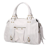 Elara Borsa a spalla da donna Vera pelle 06090-BIANCO Gave Lux