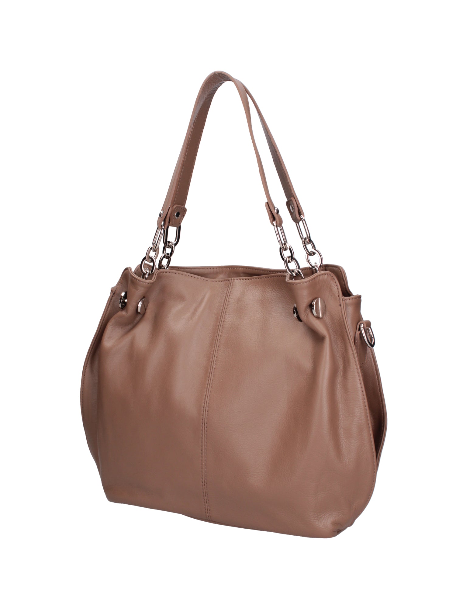 Ereba Borsa a mano da donna Made in Italy 100% pelle 3305-S40 TAUPE Gave Lux