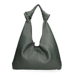 Borsa a spalla da donna 100% vera pelle 07156-D14 VERDE SCURO Viola Castellani