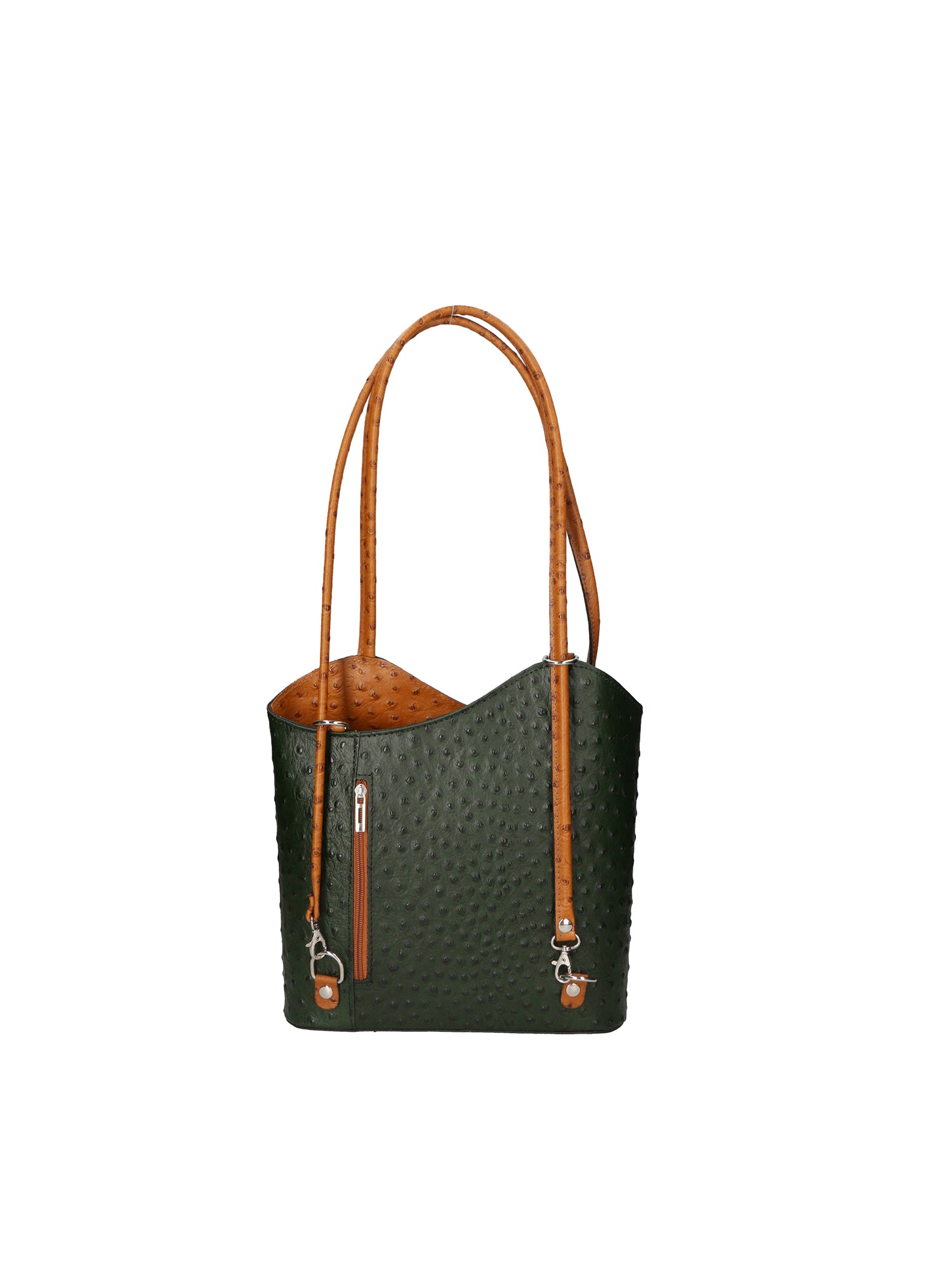 Chanel 3005-23 VERDE 06 CUOIO Zaino da donna in vera pelle Gave Lux