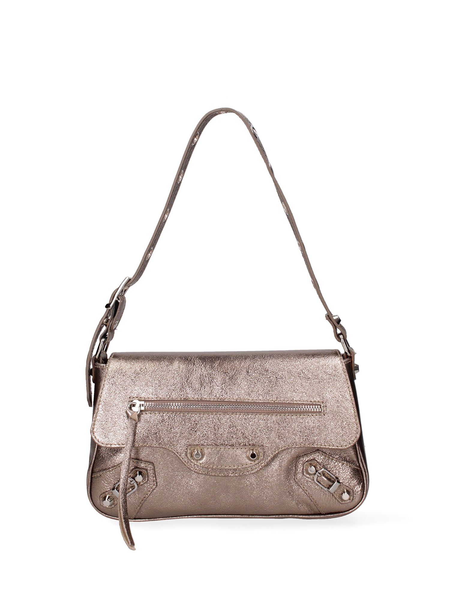 Borsa a spalla da donna Vera pelle 07234-L005 BRONZO Roberta Rossi