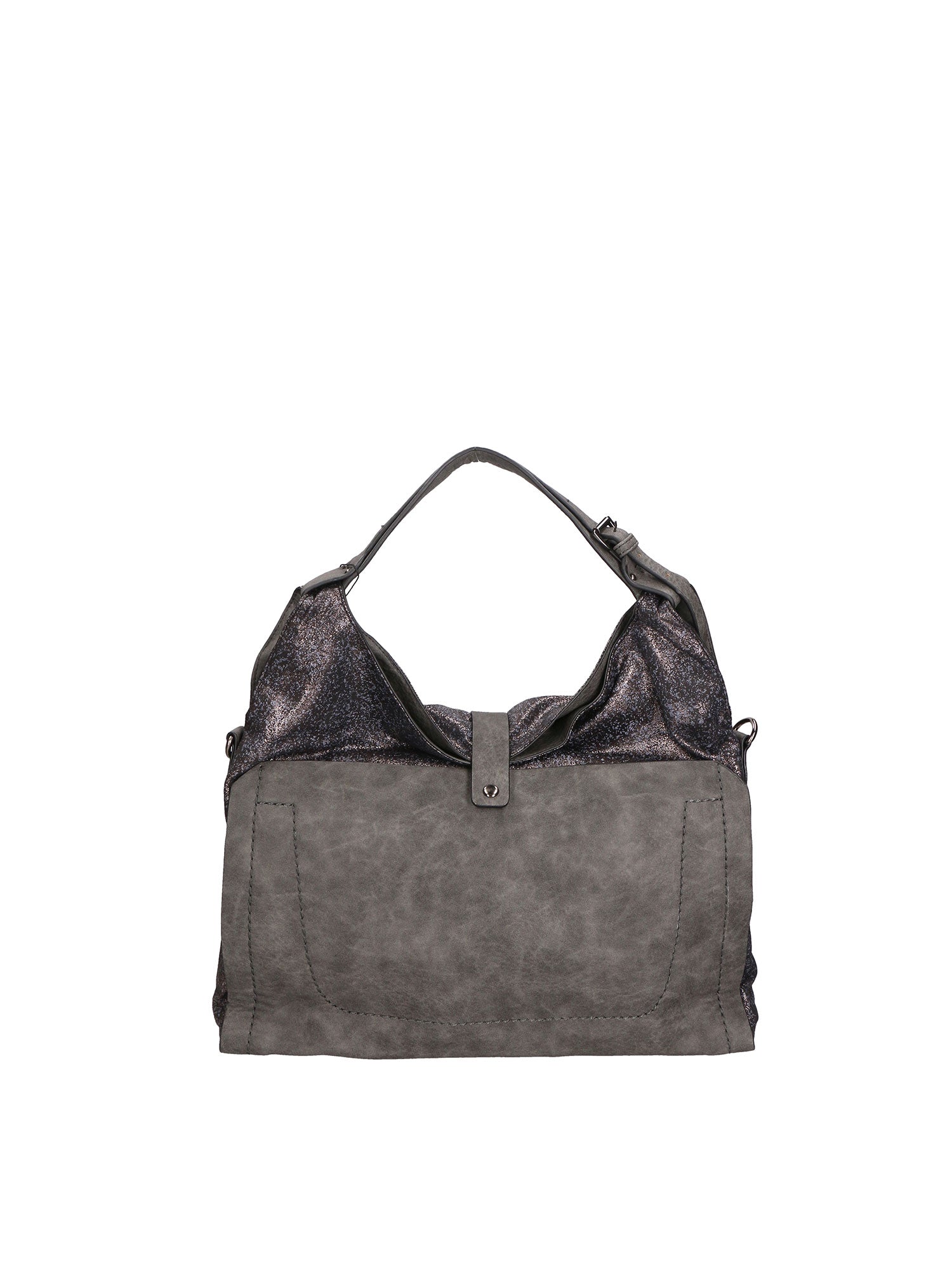 Edera Elite Borsa a spalla da donna Vera pelle LK0247-GRIGIO Gave Lux