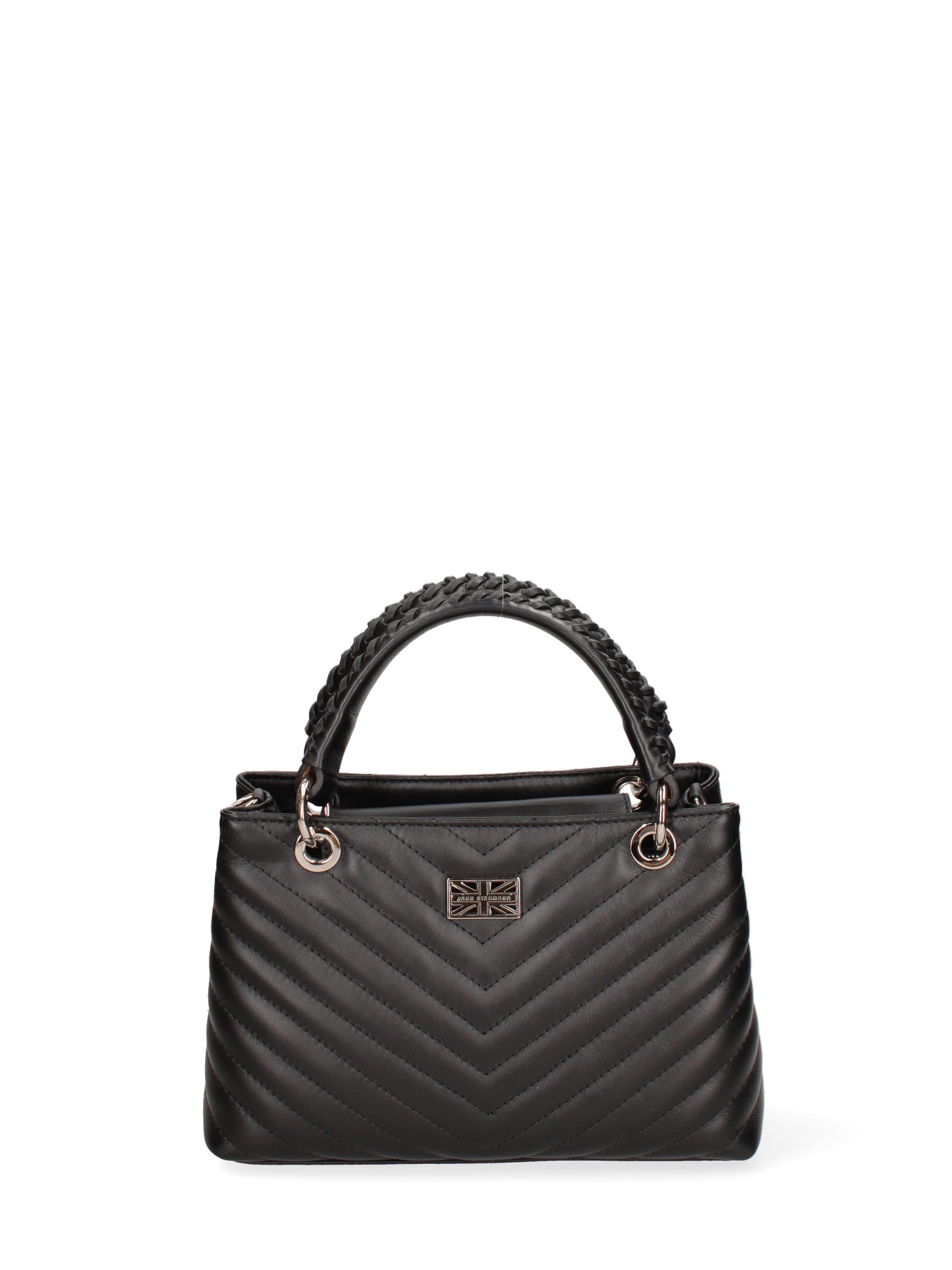 Borsa a mano da donna Vera pelle JR-W-1107SA-BLACK-SILVER John Richmond