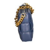 Agostina Borsa a mano da donna Vera pelle 04691-D24 BLU BLUE Gave Lux