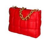 Agostina Borsa a mano da donna Vera pelle 04691-D58 ROSSO FERRARI Gave Lux