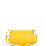 Borsa a spalla da donna Vera pelle 07152-D04 GIALLO Viola Castellani