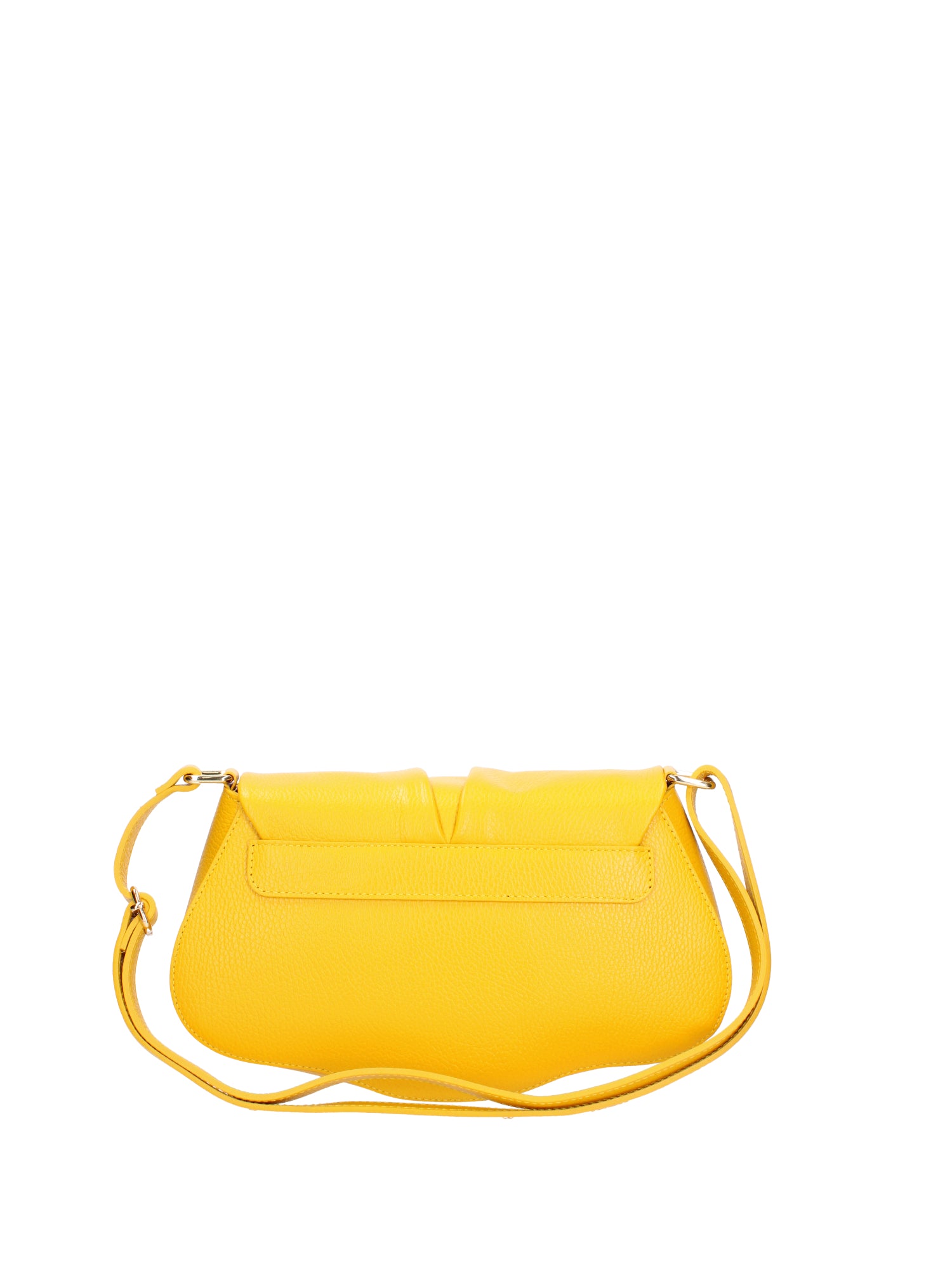 Borsa a spalla da donna Vera pelle 07152-D04 GIALLO Viola Castellani