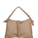 Borsa a spalla da donna Vera pelle 07171-S05 TAUPE CHIARO Viola Castellani
