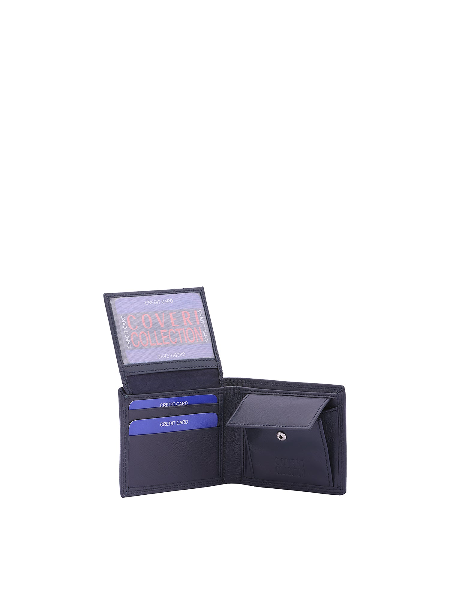 Portafoglio uomo in vera pelle Casual CC808-992-BLU Coveri Collection