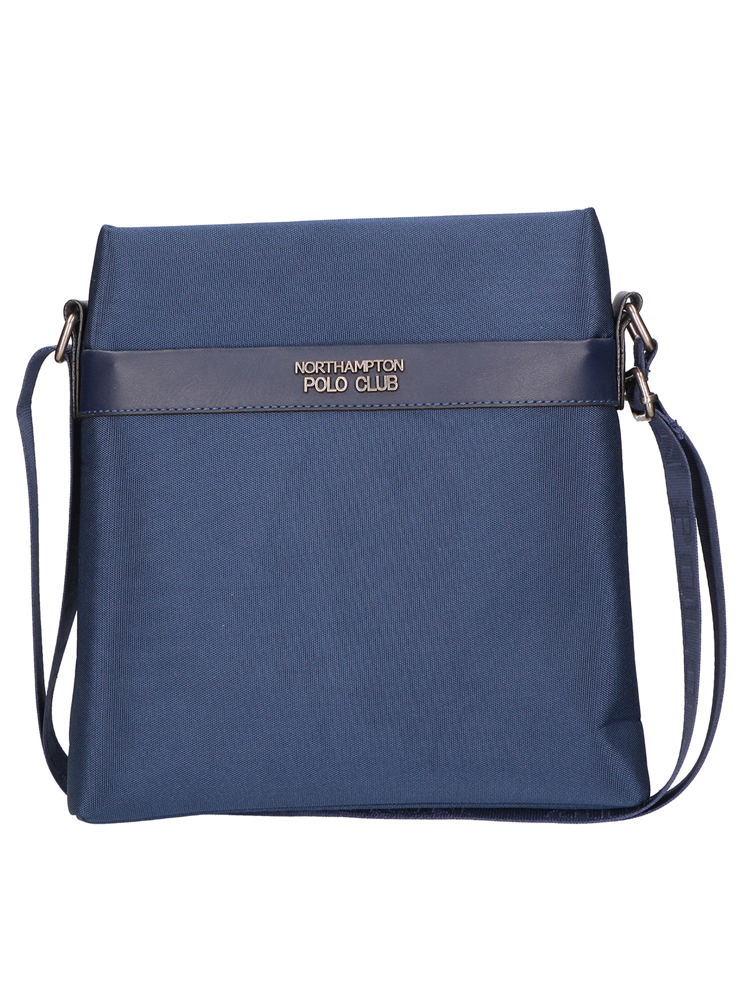Borsa a tracolla uomo Pelle vegana + Tessuto PCL3068-BLU Northampton Polo Club