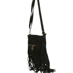 Solana Borsa a tracolla da donna Vera pelle 1518-NERO Gave Lux