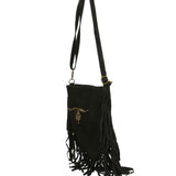 Solana Borsa a tracolla da donna Vera pelle 1518-NERO Gave Lux