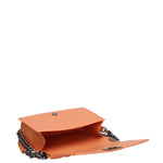Borsa a mano donna 100% gomma FLAT PENKA M-DARK RUST-SATIN CDF Marc Ellis