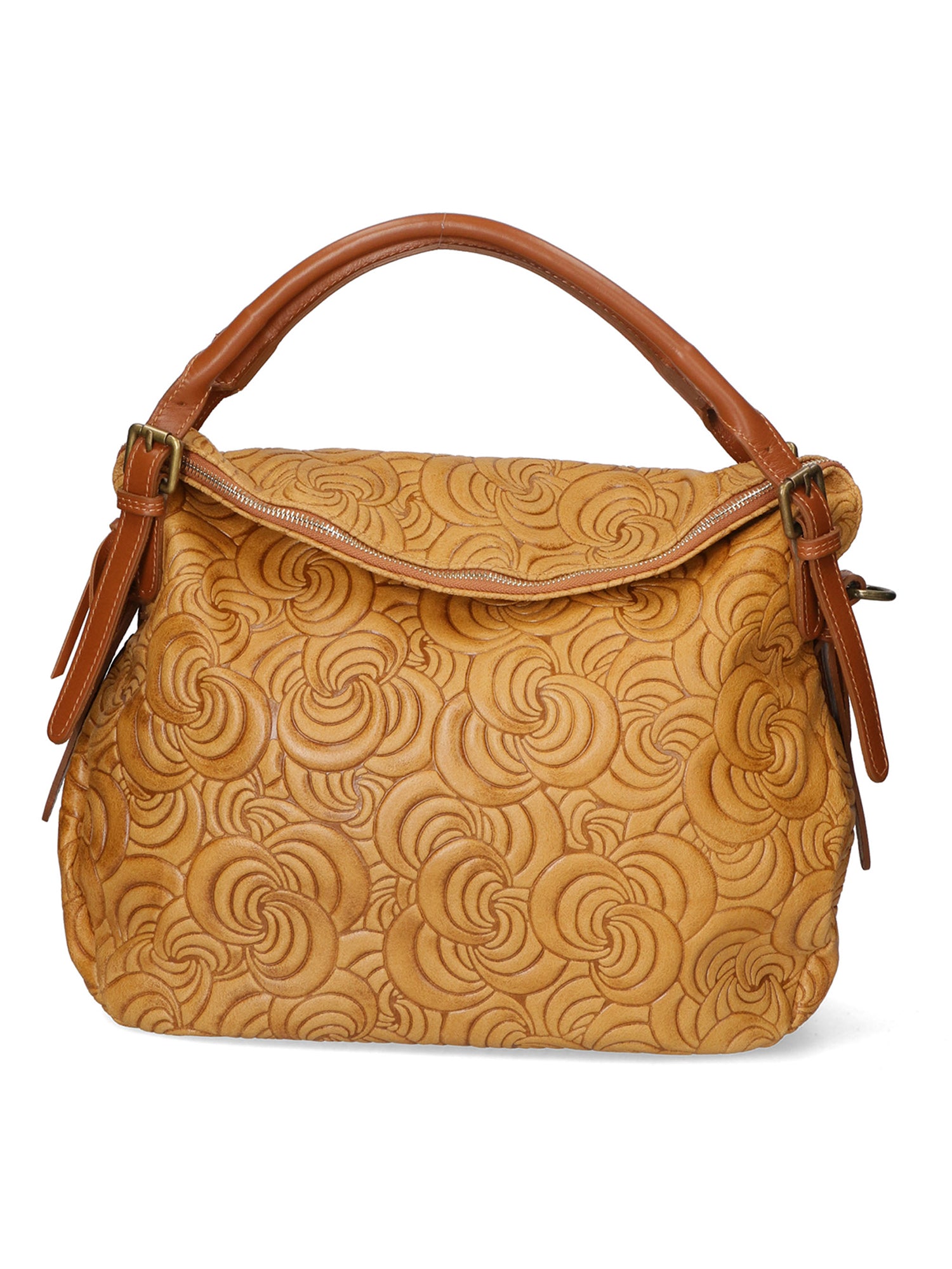 Devis Borsa a mano da donna Vera pelle 80014-031 CUOIO SCURO Gave Lux