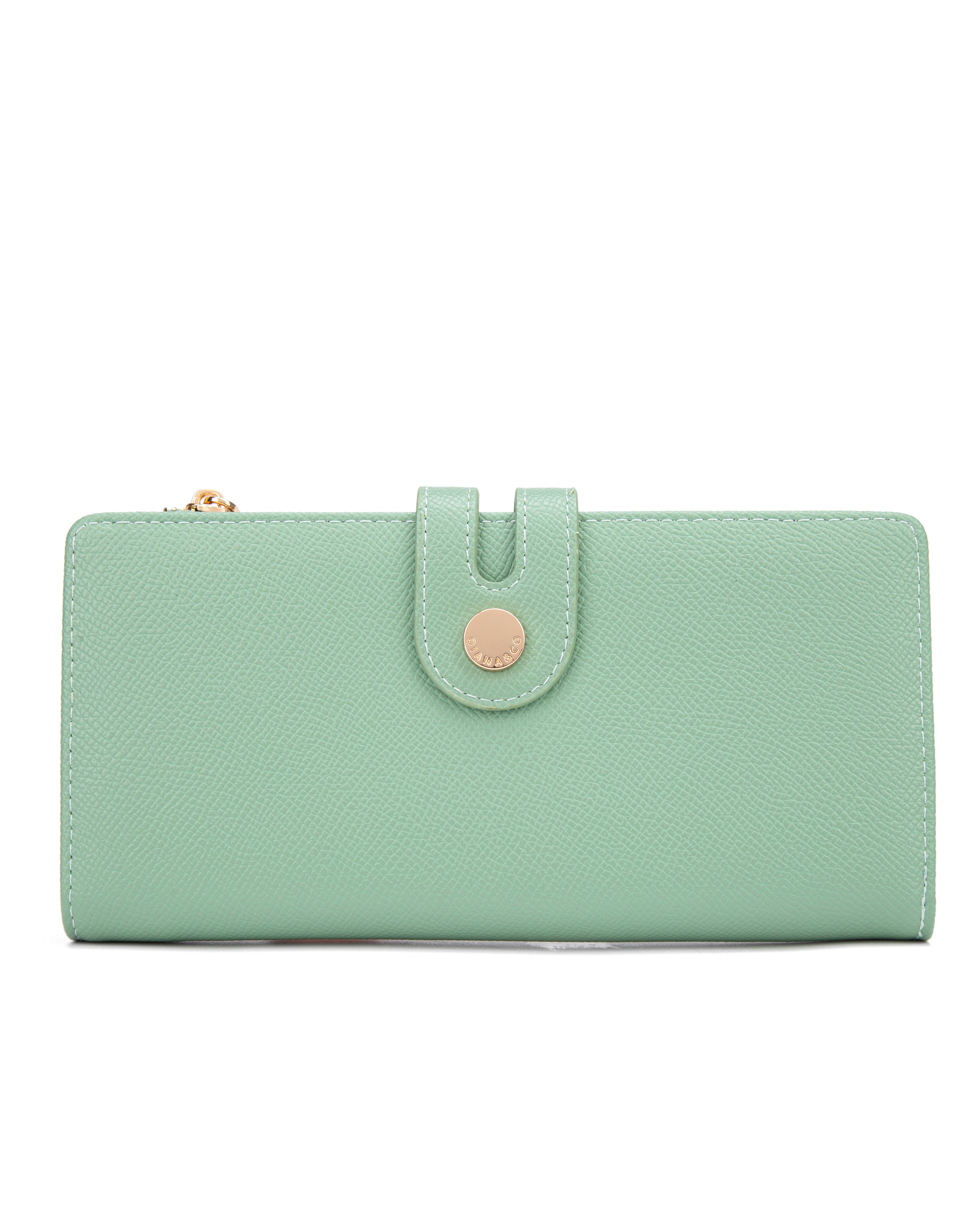 Portafoglio da donna 100% pelle vegana PU 798-3PT-JADEGREEN Diana&co