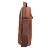 Borsa a tracolla uomo in pelle PU Casual PCL3002-BROWN Northampton Polo Club