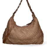 Asteria Borsa a spalla da donna Vera pelle 7799-TAUPE Gave Lux