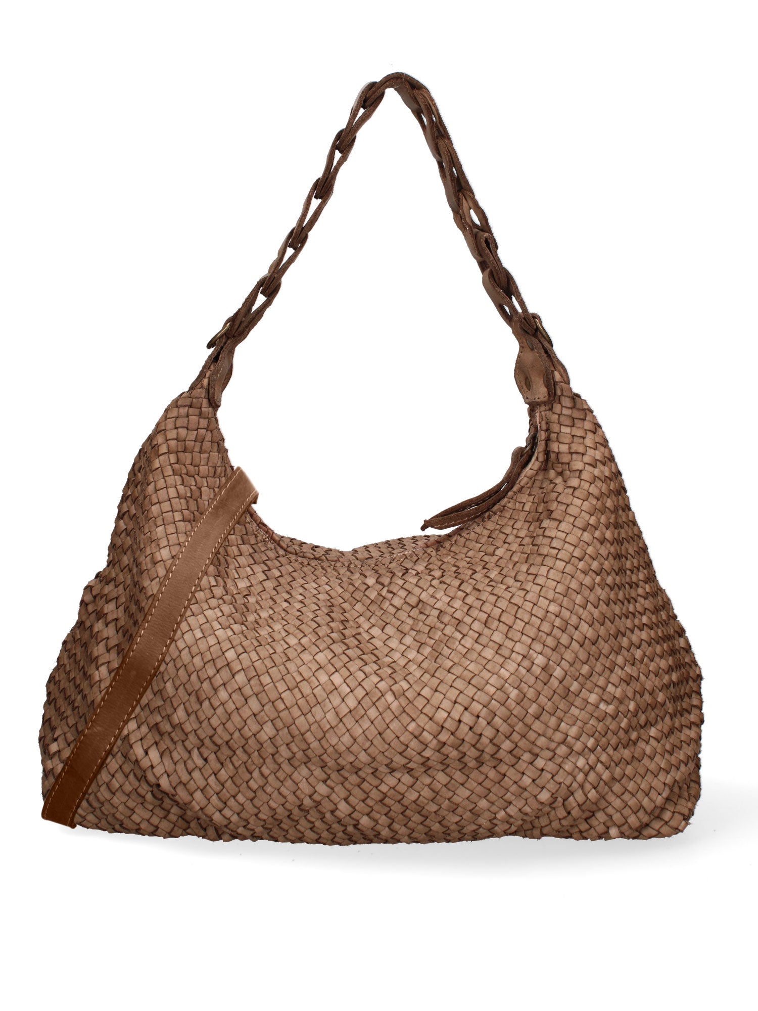 Asteria Borsa a spalla da donna Vera pelle 7799-TAUPE Gave Lux