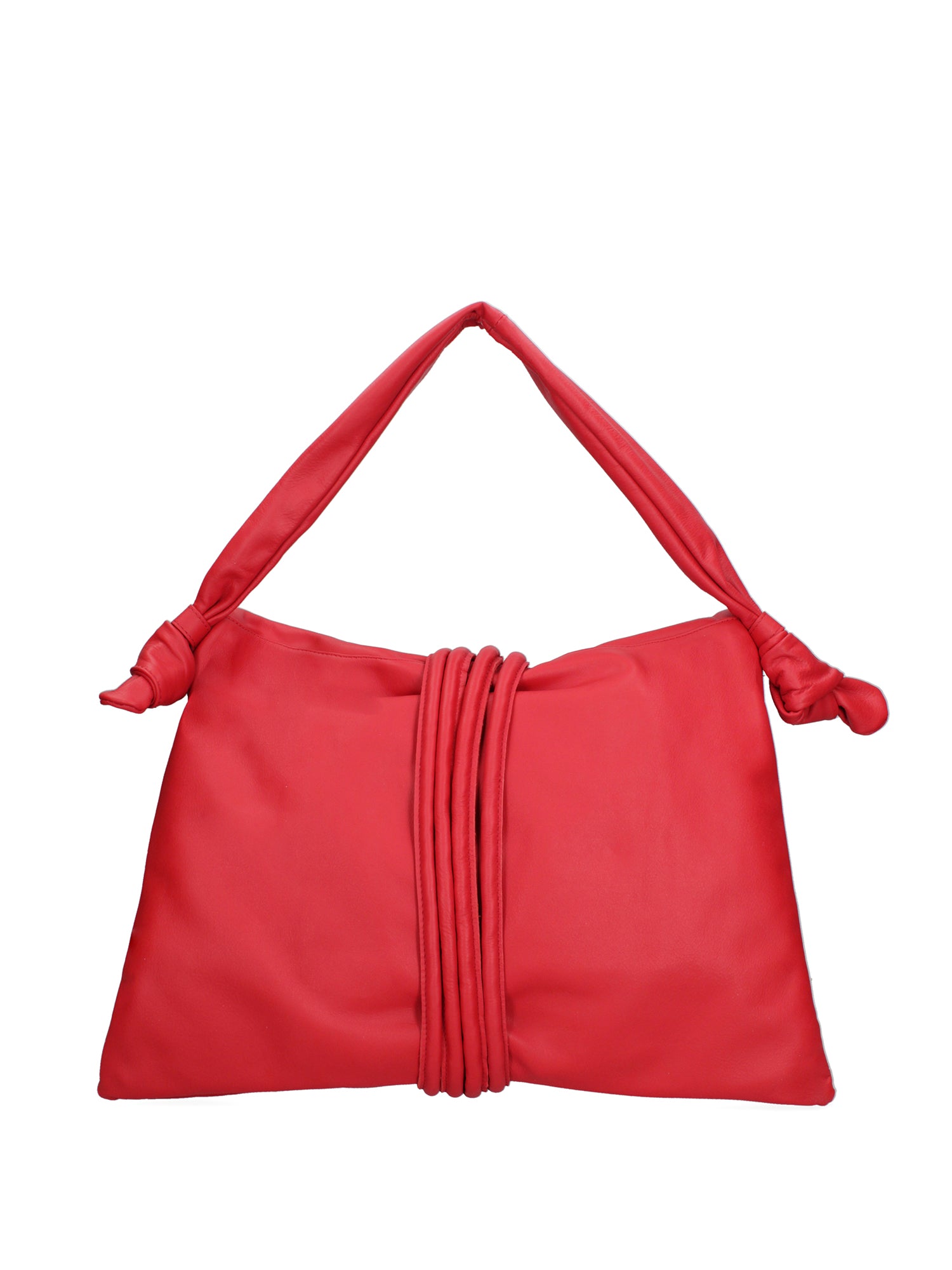 Borsa a spalla da donna Vera pelle 07171-S58 ROSSO FUOCO Viola Castellani