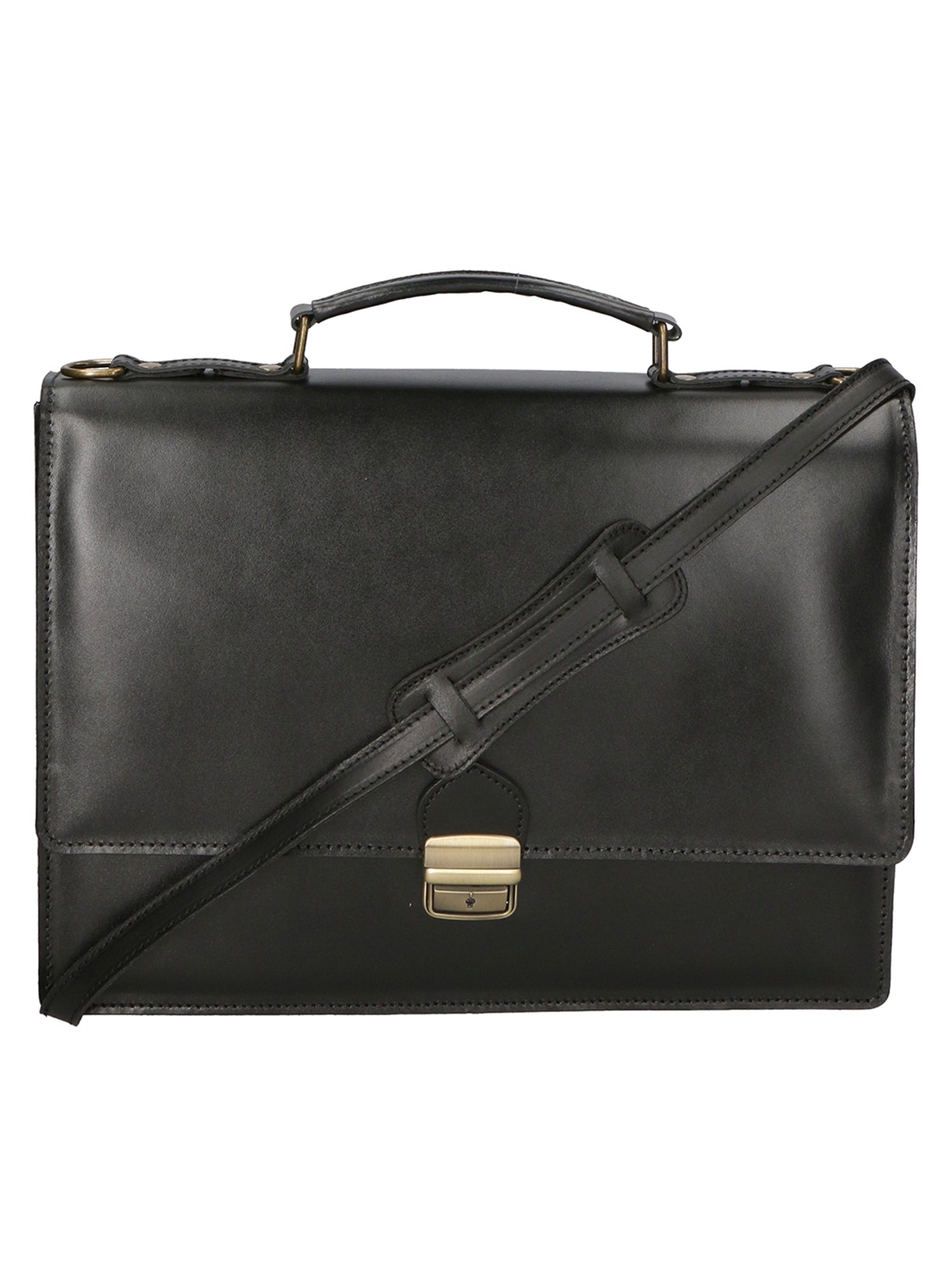 Ivo 7003-NERO Borsa da lavoro unisex in vera pelle Gave Lux