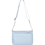 Borsa a spalla da donna 100% pelle vegana PU 703-1PT-LIGHTBLUE Diana&co