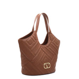 Biarriz Borsa Shopper da donna Ecopelle VT-220-MARRONE 19V69 Italia
