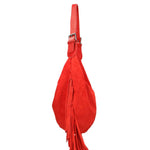 Zefira Borsa a spalla da donna Pelle Scamosciata 8630-ROSSO Gave Lux