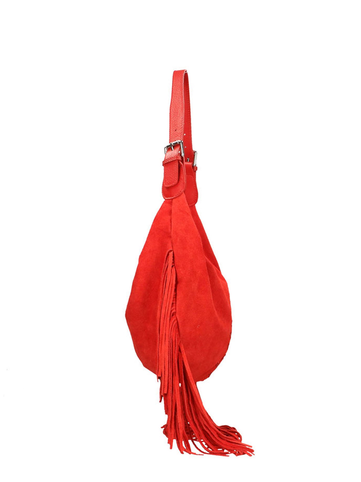Zefira Borsa a spalla da donna Pelle Scamosciata 8630-ROSSO Gave Lux