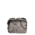 Ambre Borsa a spalla donna Vera pelle 8489-GRIGIO Gave Lux