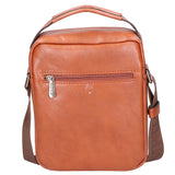 Borsa a tracolla uomo 100% pelle PU PCL3104-BROWN Northampton Polo Club