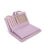 Portafoglio donna in pelle vegana Casual 798-2-2PT-LAVENDER Diana&co