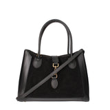 Jordana Borsa a mano da donna Vera pelle e suede 07150-NERO Viola Castellani