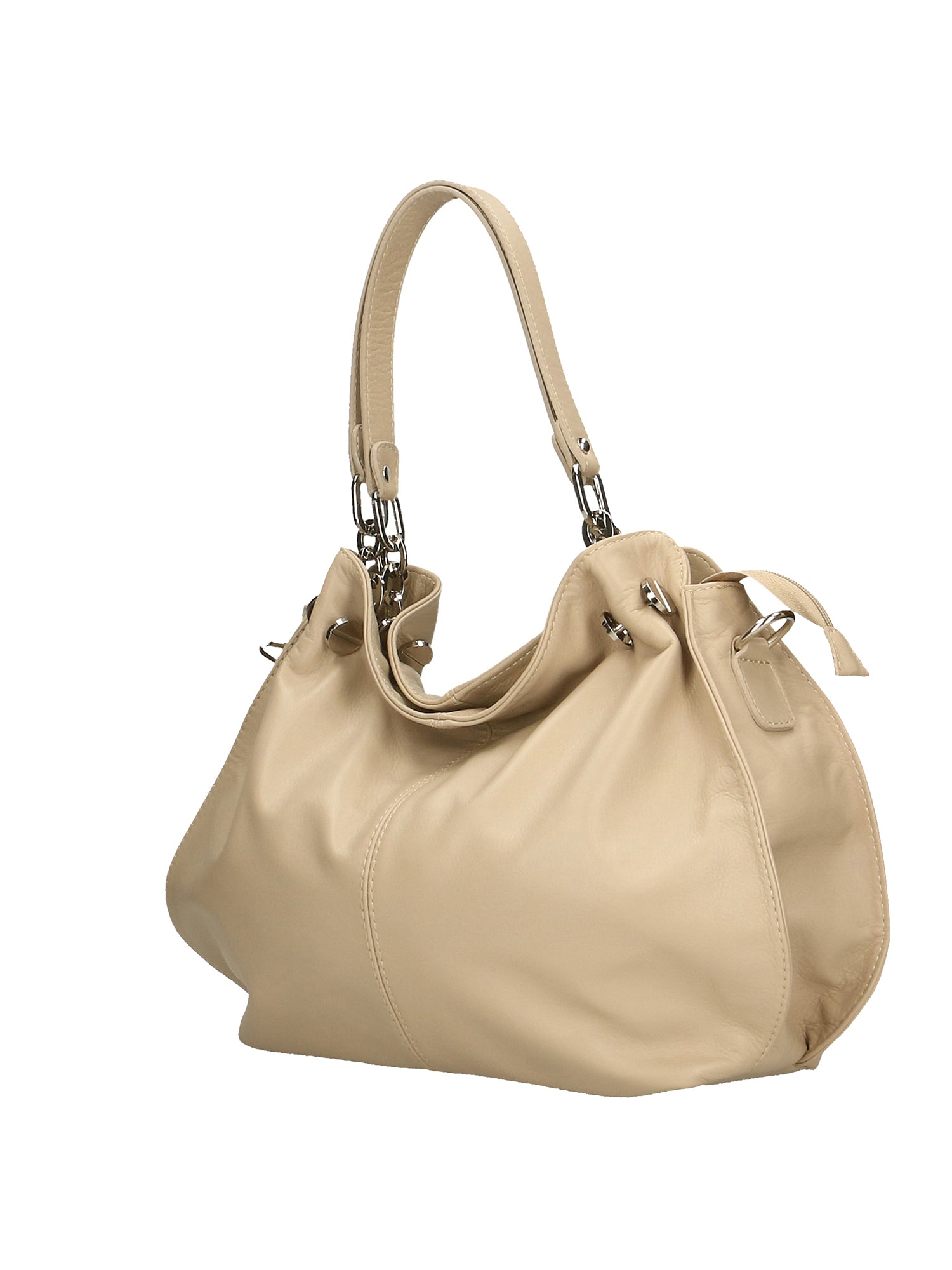 Ereba Borsa a mano da donna Made in Italy 100% pelle 3305-S03 BEIGE Gave Lux
