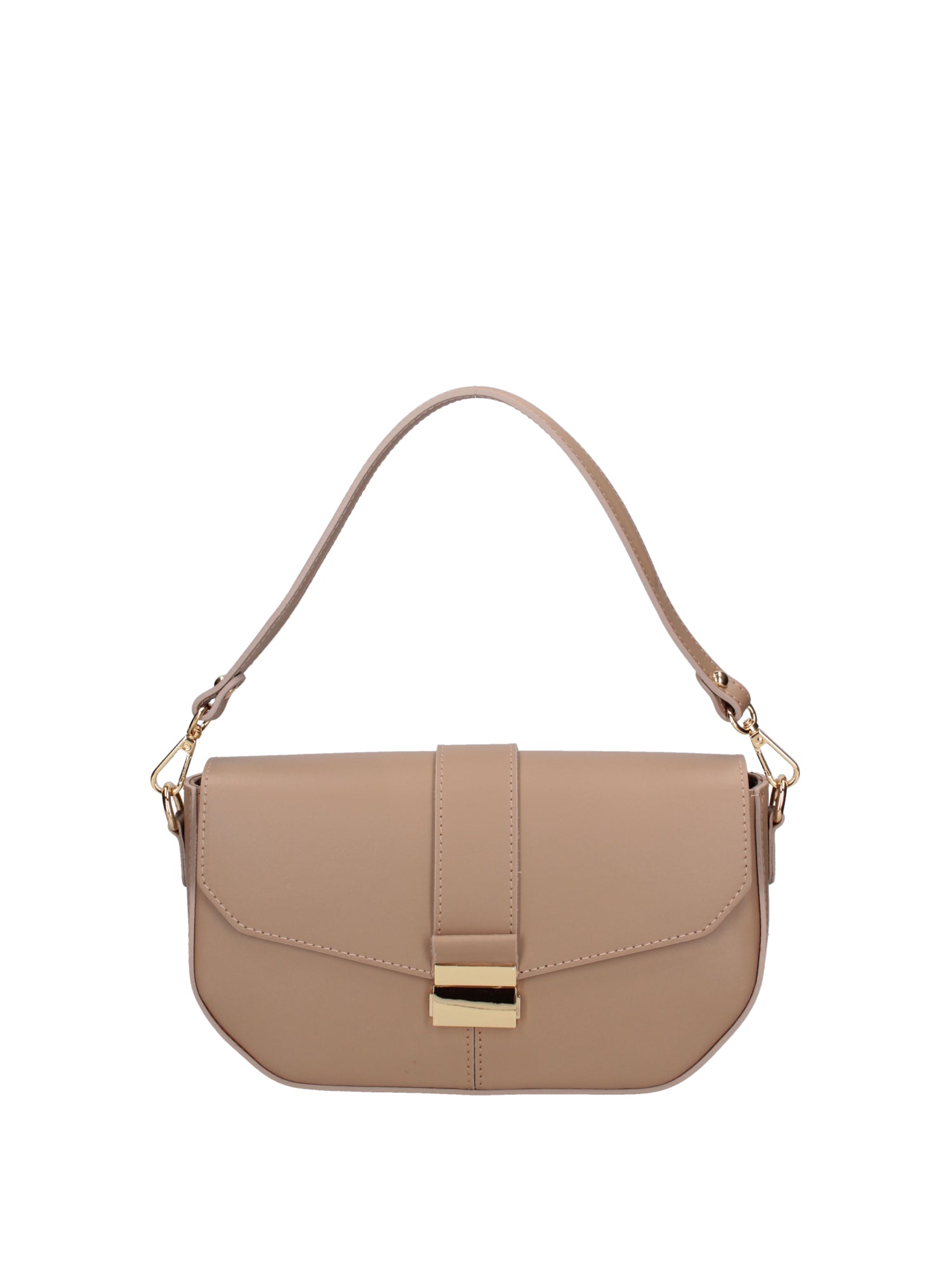 Borsa a spalla da donna Vera pelle 07229-L110 TAUPE Roberta Rossi