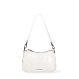 Borsa a spalla unisex Nylon e ecopelle F6716-2-IVORY David Jones